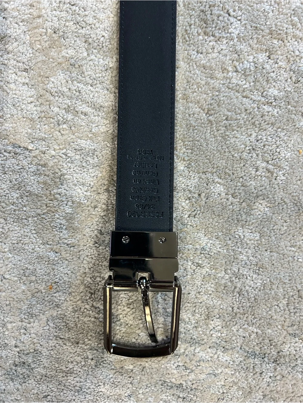 Men's Reversible Brown & Black Leather Belt - Classic Dress Belt